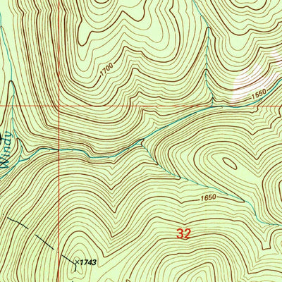 United States Geological Survey Corral Butte, WA (2001, 24000-Scale) digital map