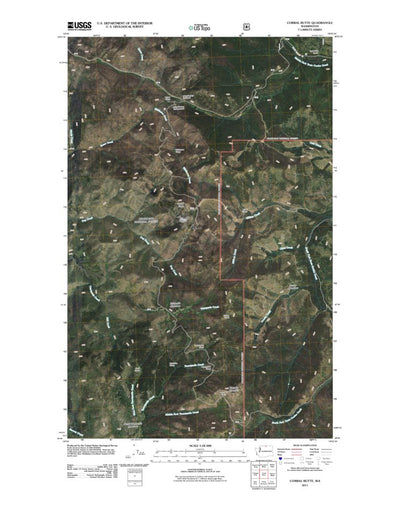 United States Geological Survey Corral Butte, WA (2011, 24000-Scale) digital map