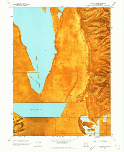 United States Geological Survey Corral Canyon, UT (1968, 24000-Scale) digital map