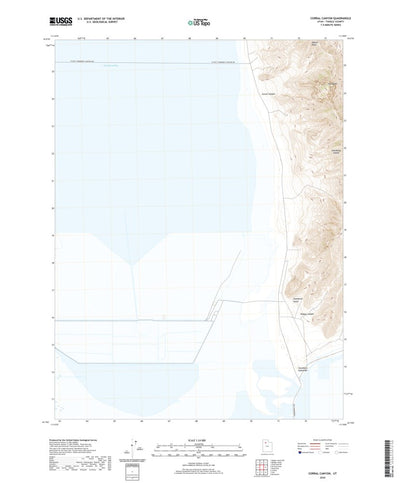 United States Geological Survey Corral Canyon, UT (2020, 24000-Scale) digital map