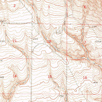 United States Geological Survey Corral Canyon, WA (1951, 62500-Scale) digital map