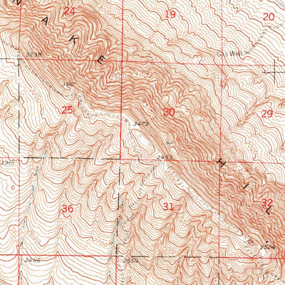 United States Geological Survey Corral Canyon, WA (1951, 62500-Scale) digital map