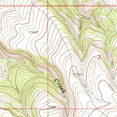 United States Geological Survey Corral Creek, MT-ID (1968, 24000-Scale) digital map