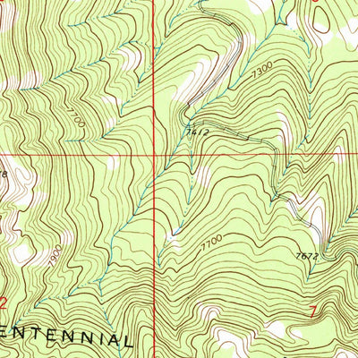 United States Geological Survey Corral Creek, MT-ID (1968, 24000-Scale) digital map