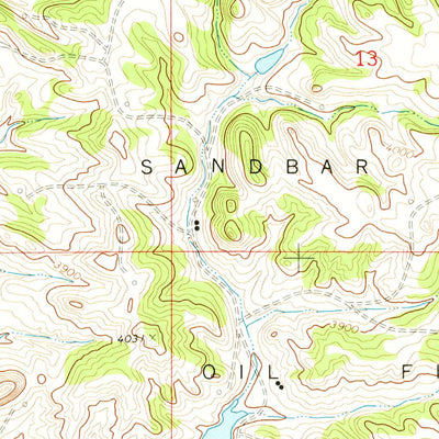 United States Geological Survey Corral Creek, WY (1971, 24000-Scale) digital map