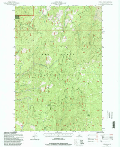 United States Geological Survey Corral Hill, ID (1995, 24000-Scale) digital map