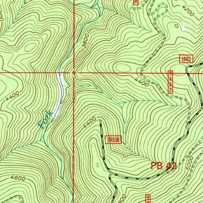 United States Geological Survey Corral Hill, ID (1995, 24000-Scale) digital map