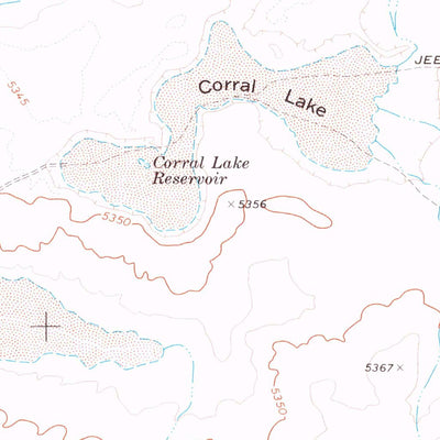 United States Geological Survey Corral Lake, NV (1973, 24000-Scale) digital map