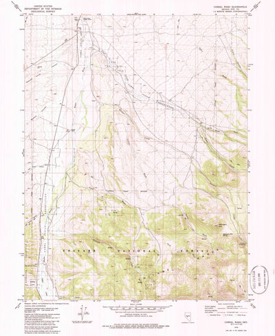 United States Geological Survey Corral Wash, NV (1979, 24000-Scale) digital map