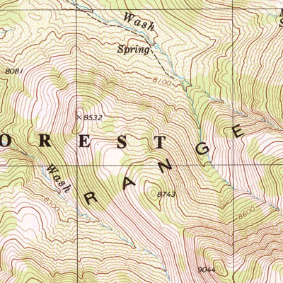 United States Geological Survey Corral Wash, NV (1979, 24000-Scale) digital map