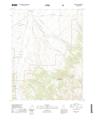 United States Geological Survey Corral Wash, NV (2021, 24000-Scale) digital map