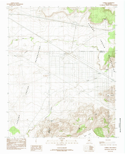 United States Geological Survey Correo, NM (1985, 24000-Scale) digital map