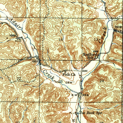 United States Geological Survey Corridon, MO (1947, 62500-Scale) digital map