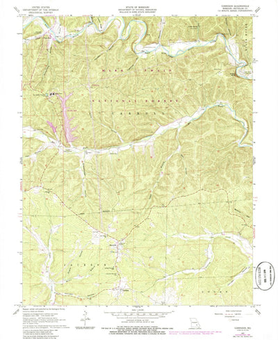 United States Geological Survey Corridon, MO (1967, 24000-Scale) digital map