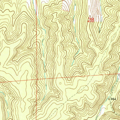 United States Geological Survey Corridon, MO (1967, 24000-Scale) digital map