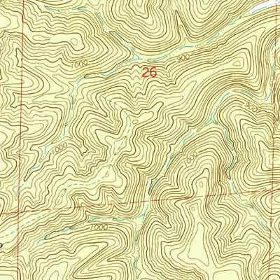 United States Geological Survey Corridon, MO (1967, 24000-Scale) digital map