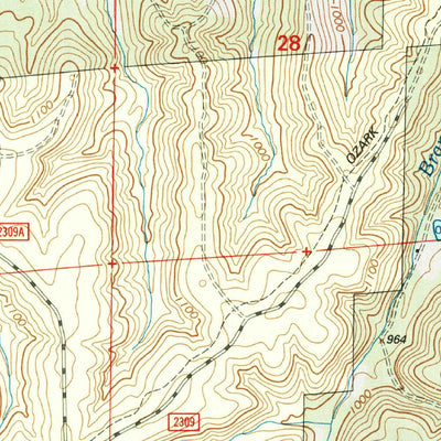 United States Geological Survey Corridon, MO (1999, 24000-Scale) digital map