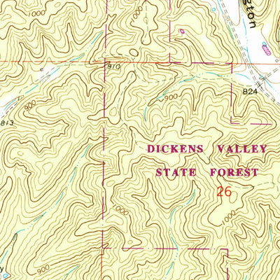 United States Geological Survey Corridon SE, MO (1967, 24000-Scale) digital map