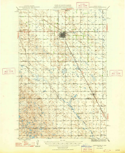 United States Geological Survey Corrington, ND (1948, 62500-Scale) digital map