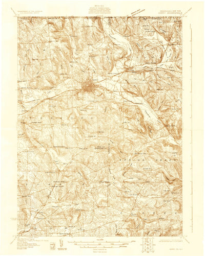 United States Geological Survey Corry, PA-NY (1929, 48000-Scale) digital map