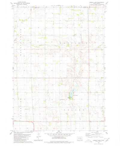 United States Geological Survey Corsica Lake, SD (1980, 24000-Scale) digital map