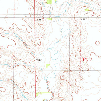 United States Geological Survey Corsica Lake, SD (1980, 24000-Scale) digital map