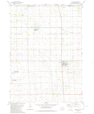 United States Geological Survey Corsica, SD (1980, 24000-Scale) digital map