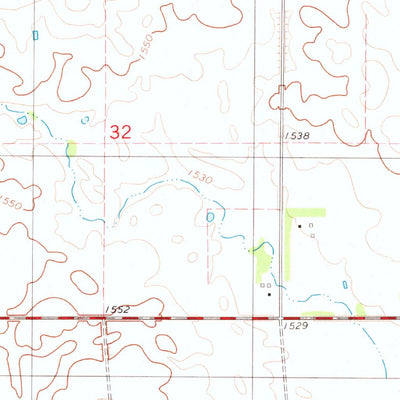 United States Geological Survey Corsica, SD (1980, 24000-Scale) digital map