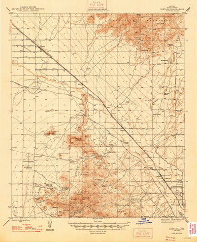 United States Geological Survey Cortaro, AZ (1947, 62500-Scale) digital map