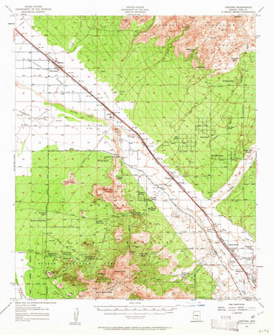 United States Geological Survey Cortaro, AZ (1957, 62500-Scale) digital map