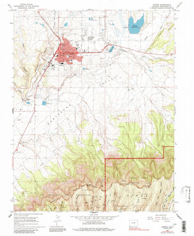 United States Geological Survey Cortez, CO (1965, 24000-Scale) digital map