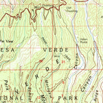 United States Geological Survey Cortez, CO-NM (1982, 100000-Scale) digital map