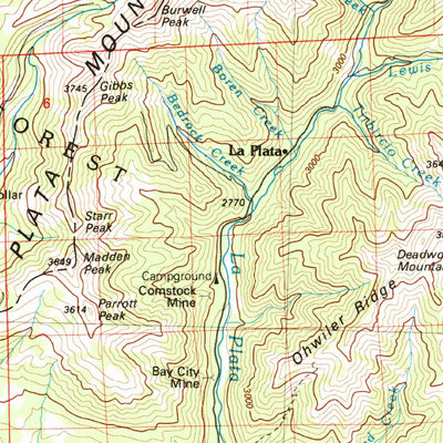 United States Geological Survey Cortez, CO-NM (1982, 100000-Scale) digital map
