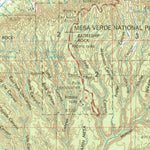 United States Geological Survey Cortez, CO-UT-NM (1956, 250000-Scale) digital map