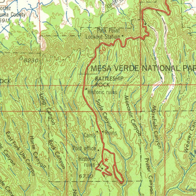 United States Geological Survey Cortez, CO-UT-NM (1959, 250000-Scale) digital map