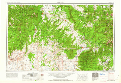 United States Geological Survey Cortez, CO-UT-NM (1962, 250000-Scale) digital map