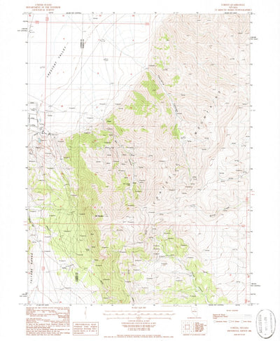 United States Geological Survey Cortez, NV (1986, 24000-Scale) digital map