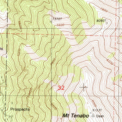 United States Geological Survey Cortez, NV (1986, 24000-Scale) digital map