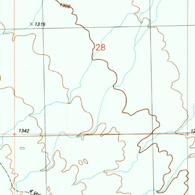United States Geological Survey Cortez Peak, AZ (1989, 24000-Scale) digital map