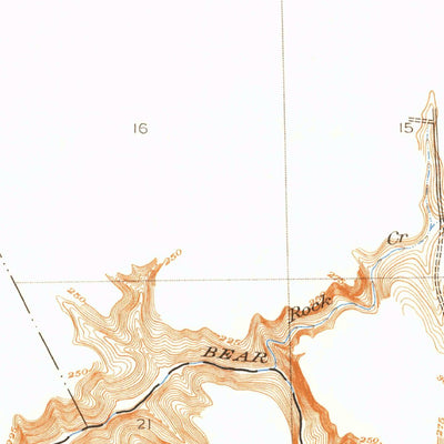 United States Geological Survey Cortina Creek, CA (1915, 31680-Scale) digital map