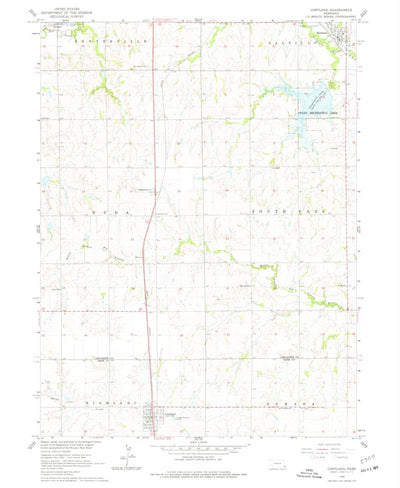 United States Geological Survey Cortland, NE (1964, 24000-Scale) digital map