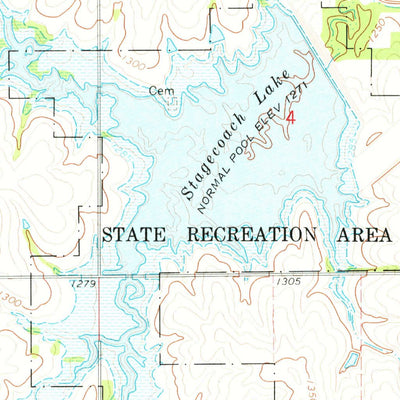 United States Geological Survey Cortland, NE (1964, 24000-Scale) digital map