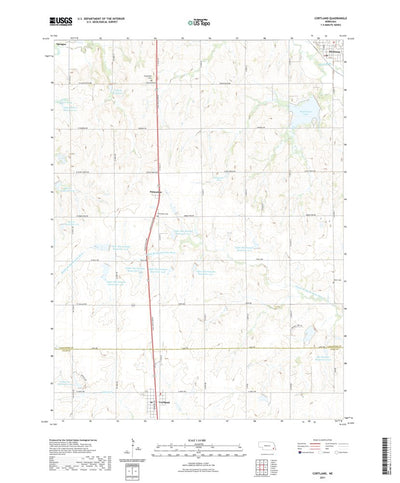 United States Geological Survey Cortland, NE (2021, 24000-Scale) digital map