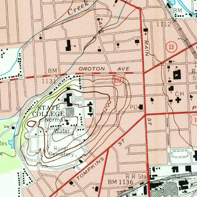 United States Geological Survey Cortland, NY (1955, 24000-Scale) digital map