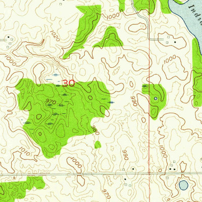 United States Geological Survey Corunna, IN (1955, 24000-Scale) digital map