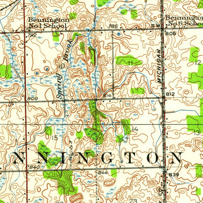 United States Geological Survey Corunna, MI (1926, 62500-Scale) digital map