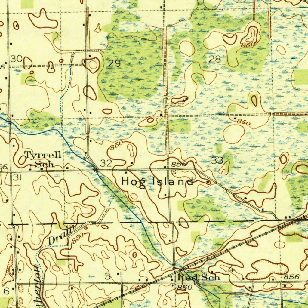 Corunna, MI (1929, 62500-Scale) Map by United States Geological Survey ...