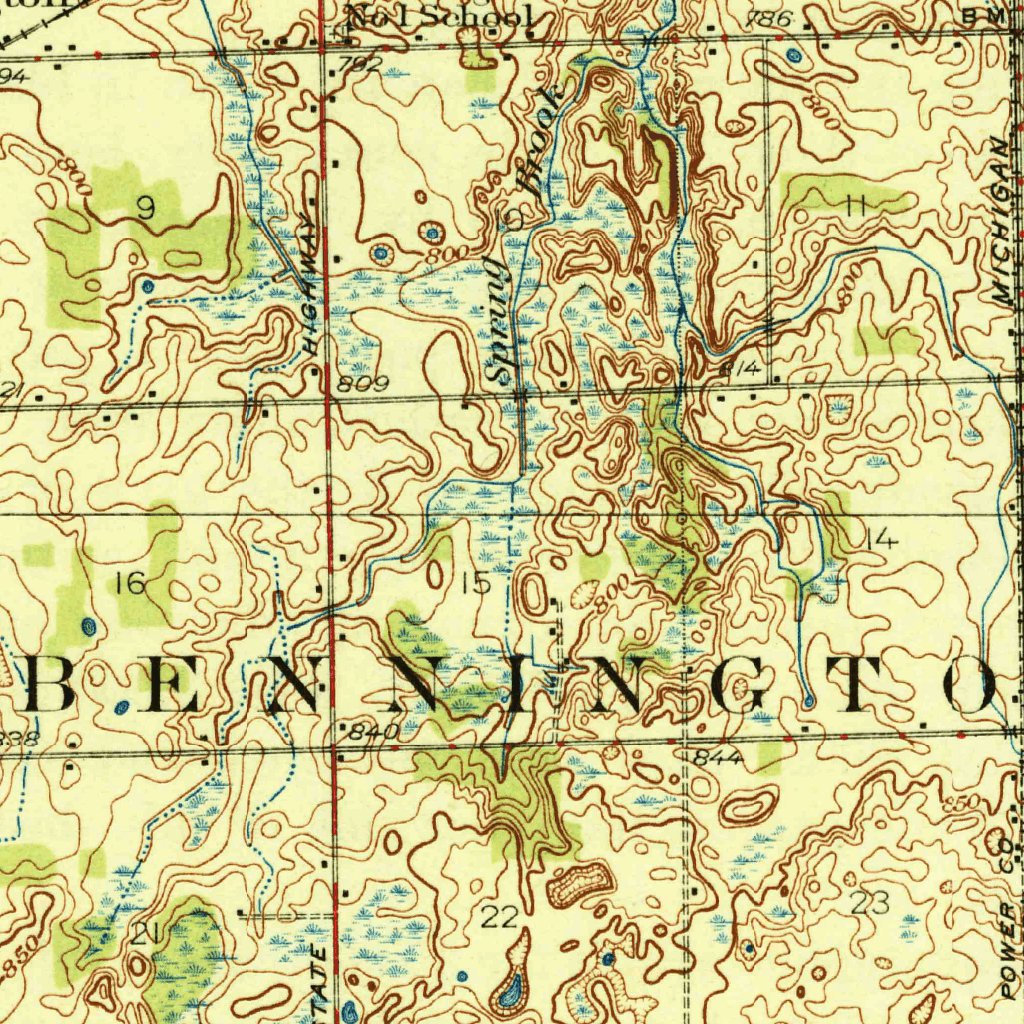 Corunna, MI (1929, 62500-Scale) Map by United States Geological Survey ...