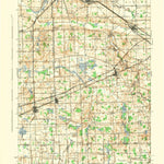 United States Geological Survey Corunna, MI (1944, 62500-Scale) digital map