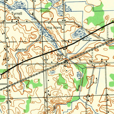 United States Geological Survey Corunna, MI (1944, 62500-Scale) digital map